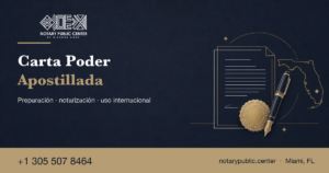 carta poder apostillada
